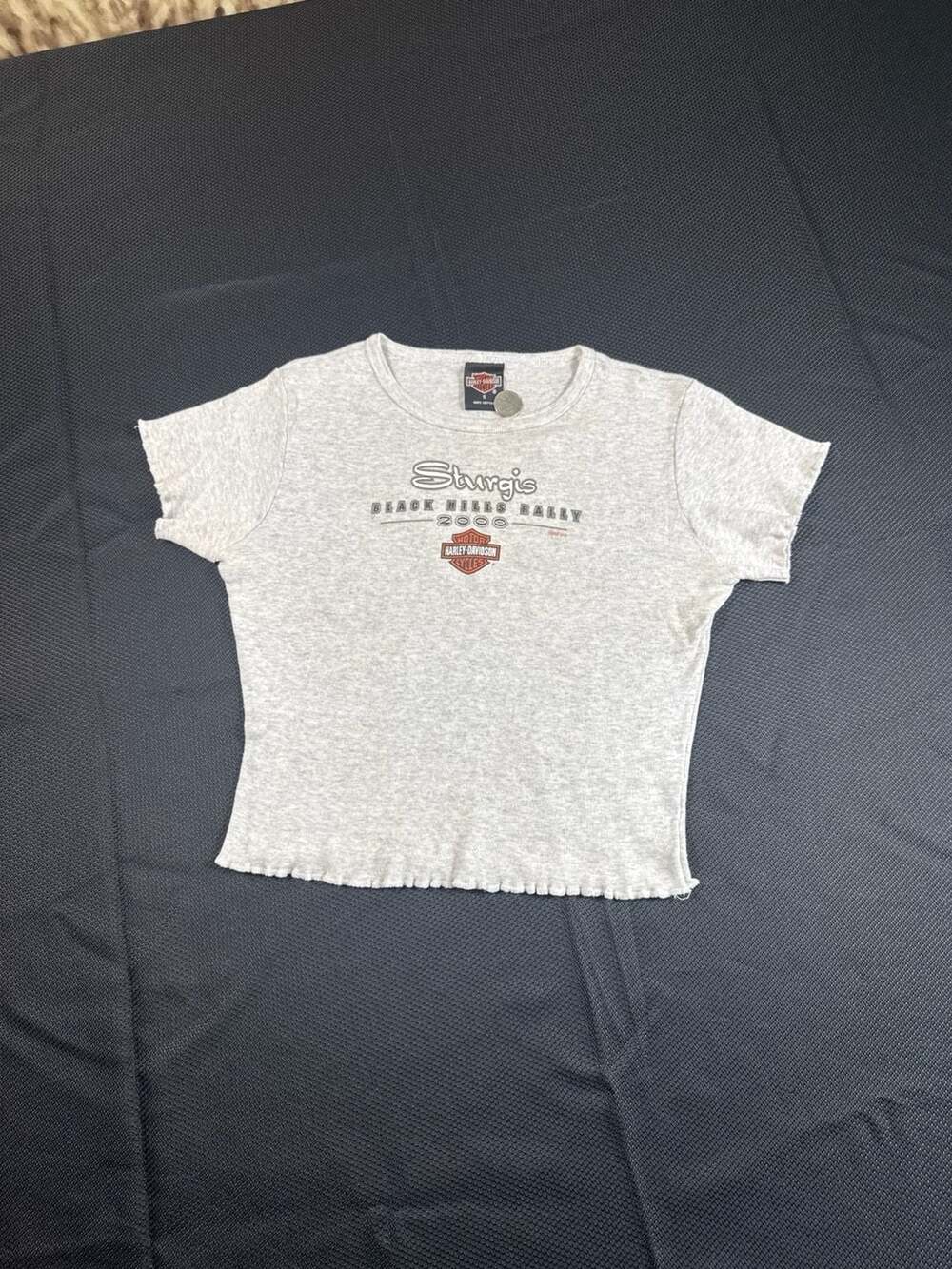Vintage 2000 Harley-Davidson Sturgis Black Hills Rally 60th Baby Tee Size S - Picture 1 of 12